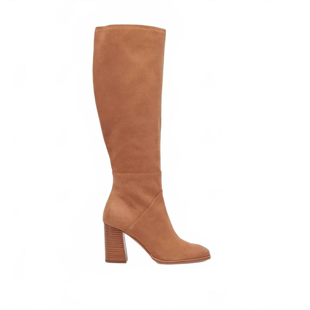 NEW DOLCE VITA women's fynn nubuck boots in golden